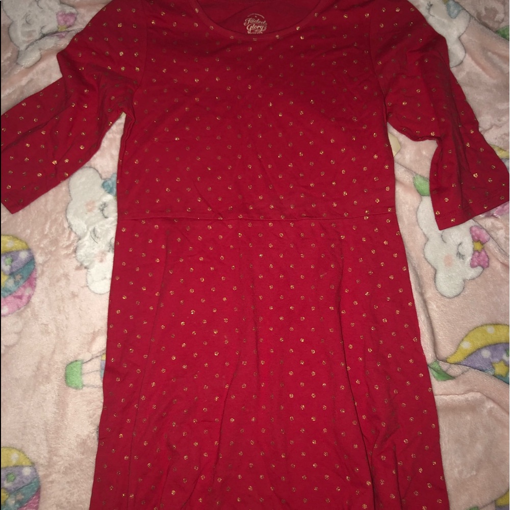 GIRLS RED DRESS